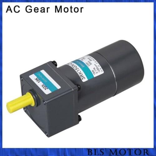 Induction ac motor 6W 220V, 380V gear motor with speed controller