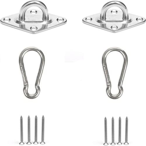 Heavy Duty Stainless Steel Swing Hanging Kits Ceiling Anchor Suspension Bracket Hook for Garden Swing Egg Chair Hammock Hanger