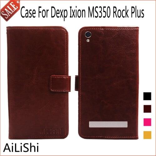 AiLiShi Flip Leather Case For Dexp Ixion MS350 Rock Plus Case Hot Sale Protective Cover Phone Bag Wallet 4 Colors In Stock