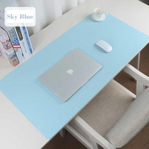 Flocking Base Leather Mousepad Large Waterproof Computer Desk Mat with Stitched Edge Notebook Pad Can be Customized Size