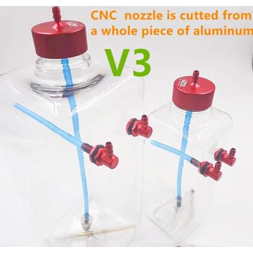 V3 RC airplane fuel tank CNC cap whole aluminum 300 410 500 700 1000 1500ml RC model fuel tank gasoline glow smoking fuel tank