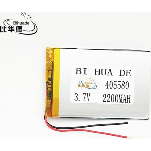 Li-Po 3.7V 2200mAh 405580 Lithium Polymer Li-Po li ion Rechargeable Battery cells For Mp3 MP4 MP5 GPS