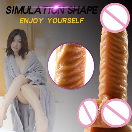 Small Dildo Erotic Soft Double-layer PVC Short Dildos Realistic Penis Suction Cup Dick for Anal Orgasm Adult Sex Toy for Woman