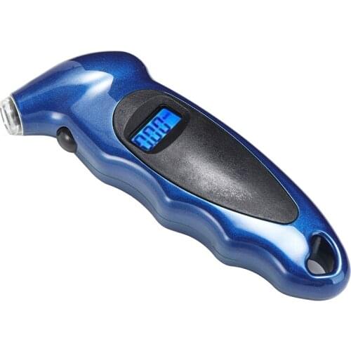 1pc Blue LCD Digital Tire Pressure Gauge 0-100PSI Tyre Air Pressure Tester Tool Universal For Car Motorcycle