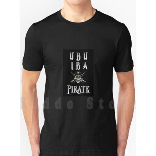 U B U I B A Pirate T Shirt Cotton Men Diy Print Cool Tee Pirate Caribbean Jolly Roger