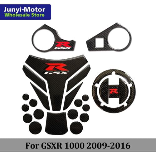Tank Pad Cover Gas Cap Triple Clamp Sticker For Suzuki GSXR GSX-R 1000 2009 2010 2011 2012 2013 2014 2015 2016 Motorcycle Decal