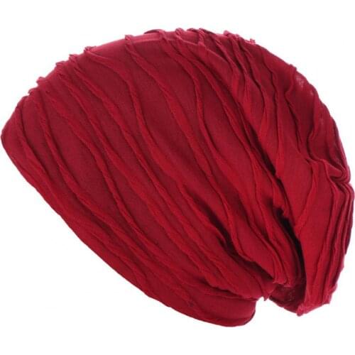 Head Cover Solid Color Elastic Fabric Parties Travelling Headscarf for Women