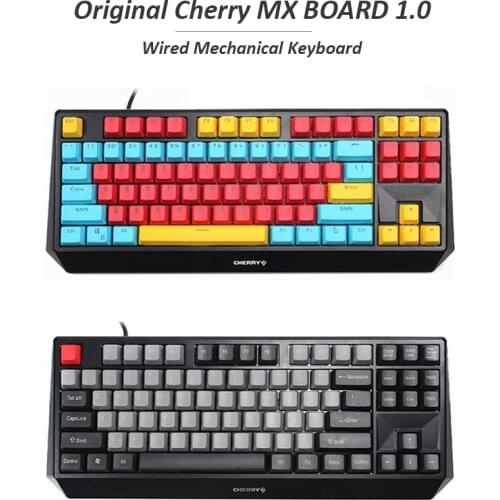 Original Cherry MX BOARD 1.0 TKL Wired Mechanical Gaming Keyboard with Customized PBT keycaps Cherry Switch Computer Gamer USB
