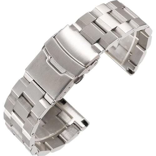 BEAFIRY Fashion Watch Band 18mm 20mm 22mm 24mm Stainless Steel Watchband high Quality Wristwatches Strap SIlver Black Gold