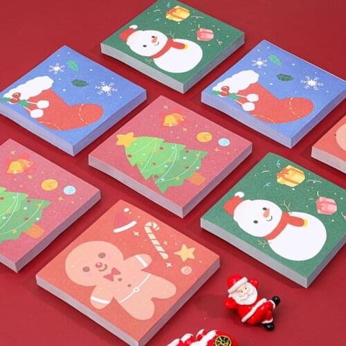 Christmas Notepad Post It Office Supplies N Times Post It Notes Students Learn Stationery Cute Cartoon Hand Account Notepad