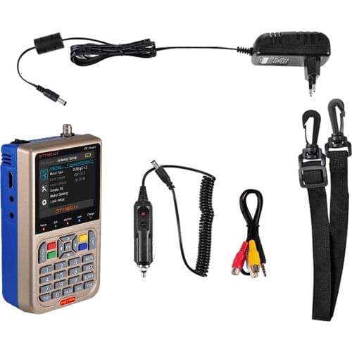 V8 Finder Meter SatFinder Digital Satellite Finder DVB S2/S2X HD TV Signal Receiver Sat Decoder Location Finder