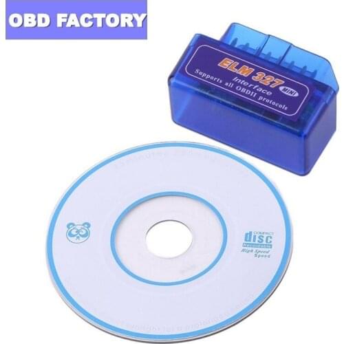 ELM327 V2.1 Super MINI Blue Bluetooth V2.1 OBD OBD2 Code Reader ELM 327 Works Android Torque/Symbian Auto Car Diagnostic Scanner