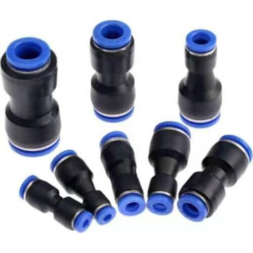 100Pcs 6mm Slip lock Quick Tee Connectors Plastic Butt Joints Mist Cooling Accessories Pneumatic Pipe Fittings