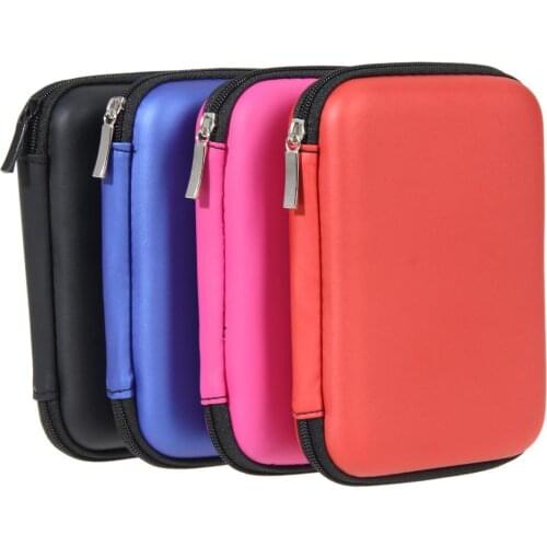 2.5" HDD Bag Hard Disk Case Zipper Pouch External Hard Drive Disk Protector Cover Powerbank Mobile HDD EVA Storage Box for SSD