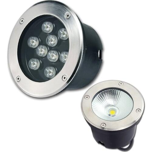 Led Light Garden Underground 3W 5W 9W 10W 15W IP67 Outdoor Buried Garden Path Spot Recessed Inground Lighting 220V DC12V 24V