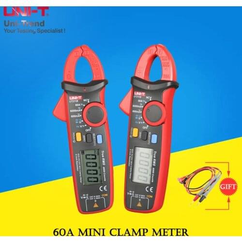 UNI-T UT211B 60A Mini Clamp Meter; true RMS ammeter / VFC / NCV measurement, LCD backlight