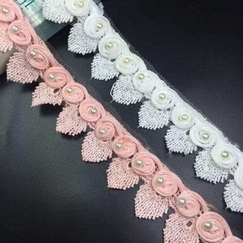 Embroidered Polyester Leaves DIY Craft Beaded Chiffon Lace Clothing Accessories Water Soluble Lace