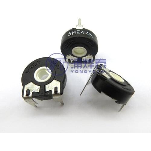 YYT 5PCS Adjustable PT15NV15-505A 504A 103A 203A 20K 224 220K 500K 10K PT15 5M horizontal adjustable potentiometer