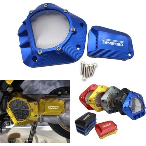 SEMSPEED with Logo Motorcycle Protective Engine Cover Guard Protector Transparent For Yamaha NMAX125 155 2020 Protection N MAX