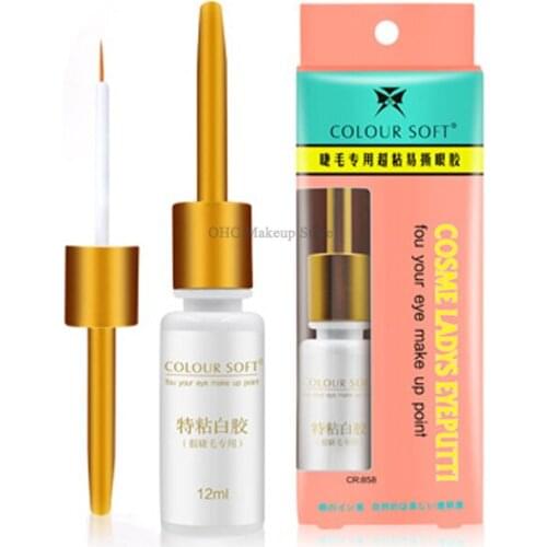 12Pcs/Lot Lash Lift Fake Eyelashes Double eyelid Glue Extension Adhesive Transparent Invisibility Long-Lasting Makeup Tool