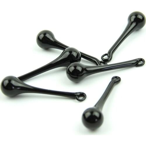 16x60mm/20x80mm Black Crystal Glass Prism Raindrops Modern Chandelier Pendants Lighting Parts For Home Decoration