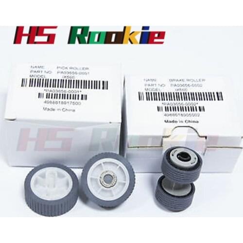 1SETX PA03656-0001 PA03656-E958 PA03656-E976 Brake Roller & Pick Roller Pickup Roller for Fujitsu ScanSnap iX500 iX1500