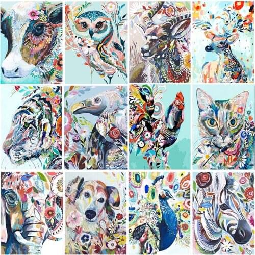 5D Diamond Painting DIY Diamond Art Animal DIY Diamond Embroidery Full Drill Square Round Mosaic Kits Home Decoration Gift