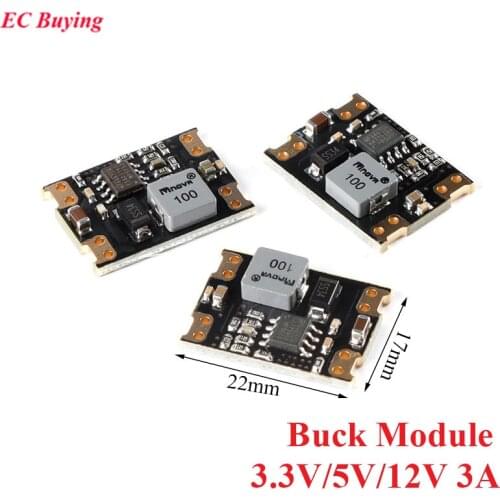 DC-DC Step Down Buck Power Supply Module DC 5.5V-36V input to 3.3V 5V 12V Output 3A 8W Converter High Power Board