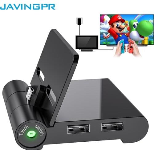 Switch Dock For Nintendo Switch TV Adapter Docking Station Accessories Mini Portable Foldable Charger 1080P Switch Host Stand