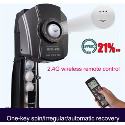 H600-PRO Table Tennis Robot/Machine Multifunctional With Recycle balls Net And 2.4G Wireless Remote Control 200 balls 100-240V