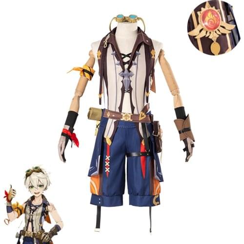Game Genshin Impact Bennett Cosplay Costume Unisex Adult Fancy Anime Uniforms Halloween Carnival Party Suits Custom Made