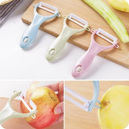 Fruit Vegetable Ceramic Peeler Potato Cucumber Carrot Grater Portable Home Kitchen Tools Accessories