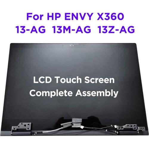 L19577-001 13.3" HP ENVY X360 CONVERTIBLE 13M-AG0001DX 13Z-AG 13-AG LCD Touch Screen Digitizer Complete Assembly with Hinge