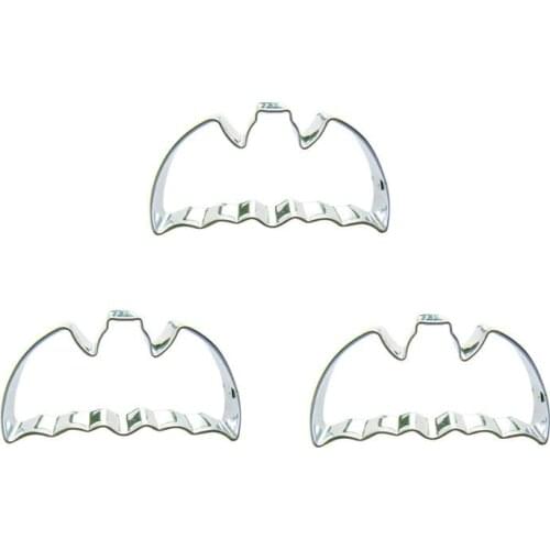 Mini Bat shape 3 pieces biscuits cutting molds, baking tools, cake decorating soft candy tools
