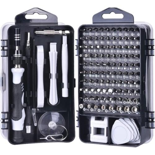 Multi-function Screwdriver 115 in 1 Screwdriver Set of Screw Driver Bit Set Precision Repair Device Hand Tools Torx Hex
