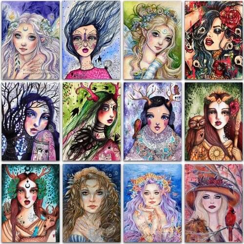 5D DIY Diamond Painting Kit Cartoon Comics girl princess home decor Full Square&Round embroidery mosaic Cross stitch Paint Sale