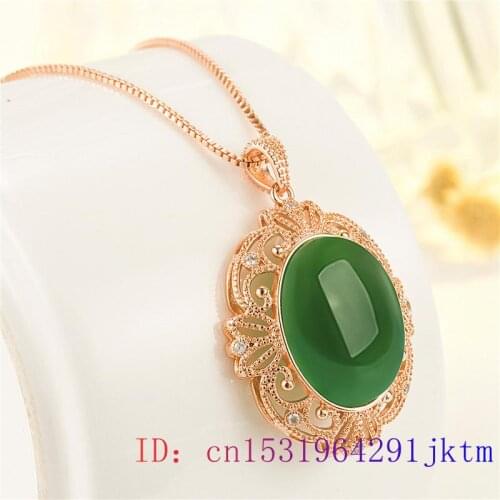 Jade Water drop Pendant Necklace Natural Gifts Fashion Jewelry Chalcedony 925 Silver Amulet Chinese Agate Gemstone Women Charm