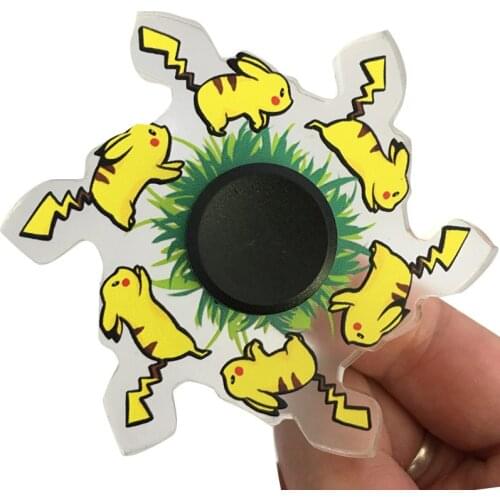 New Whirling Animation Fidget Spinner Cartoon Anime Run Dynamic Hand Spinner for Children Adult Stress Relief Toys