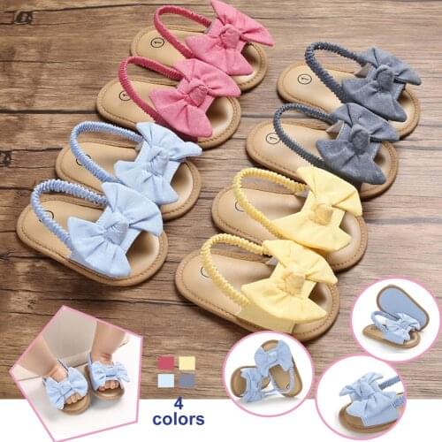 Baby Girls Bowknot Sandals Women Sandals Summer 2021 Female Shoes Cute Summer Flat Princess Shoes Infant First Walkers босоножки