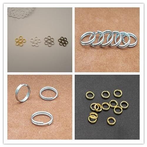 Wholesale 500pcs Double Circle Jump Ring Diy Jewelry Accessories For Women Handmade Necklace Bracelet Earring Connectors finding