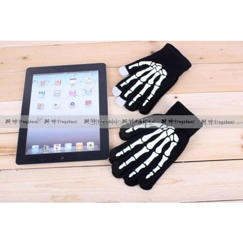 Gift,Fashion high quality autumn winter outdoor warm women touch knited gloves half / full finger mitten 1pair/lots GW37