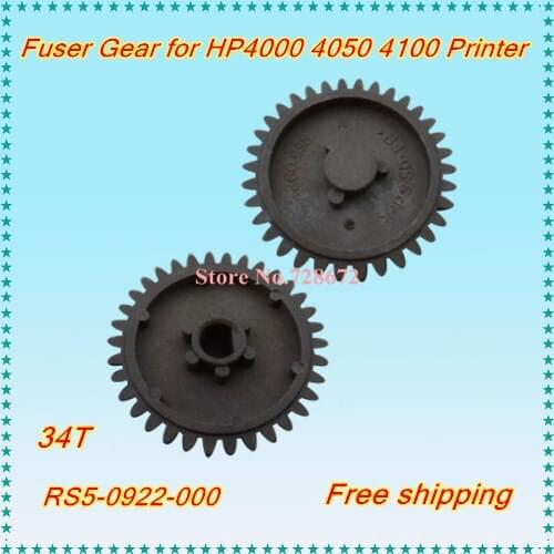 Lower Pressure Roller Gear RS5-0922-000 34T RS5-0922 Fuser Gear for HP4000 4050 4100 Printer Spare Parts