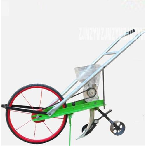 SH-B02-07 No-seedling Precision Seeder Grain Farm Implements Push Chain Drum Single Row Seeder 2-8CM Adjustable Plant Spacing