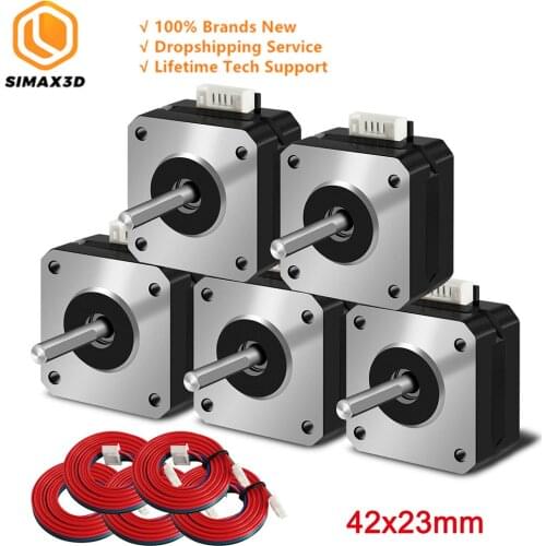 SIMAX3D Nema 17 Stepper Motor 42mm High Torque Bipolar DC Step Motor Kit 0.46Nm 2-Phrase 23mm Universal Electric Motor DC Motor