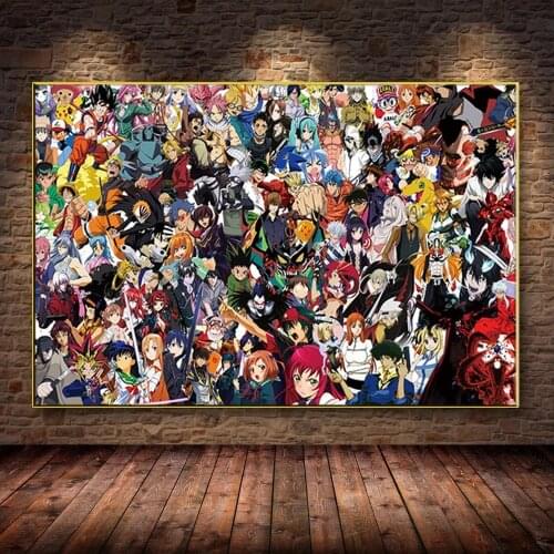 Modern Japanese anime card movie prints high-definition murals and posters on canvas, as well as home decoration paintings