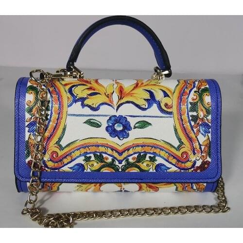 Handbag mobile phone bag messenger bag square portable messenger bag chain mini pattern diamond