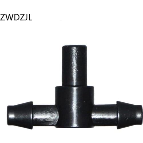 Garden Irrigation tee 1/4 garden hose nozzle connector Thread Lock Tee Connector 6mm mist sprinkler head adapter 30PCS