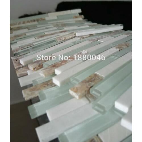 High Quality Mosaic Tiles Crystal Glass Mosaic Tiles for wall for bathroom shower swimming pool DIY decorate 11pcs size 30*30cm