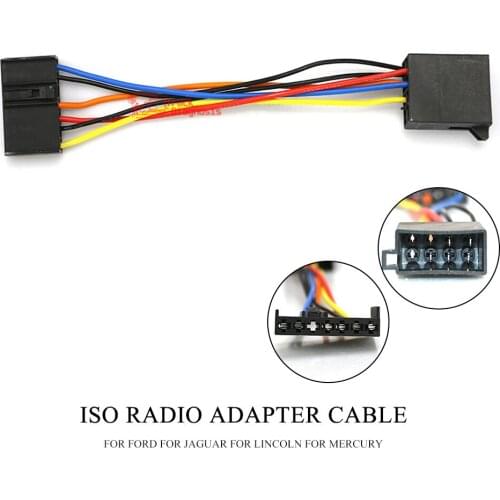 12-109 ISO Radio Adapter for FOD for JAGUAR for LINCOLN for MERCURY Wiring Harness Connector Lead Loom Cable Plug