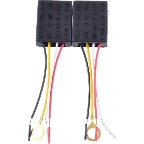 2pcs AC 100-240V 3 Way Touch Sensor Switch Desk light Parts Touch Control Sensor Dimmer For Bulbs Lamp Switch